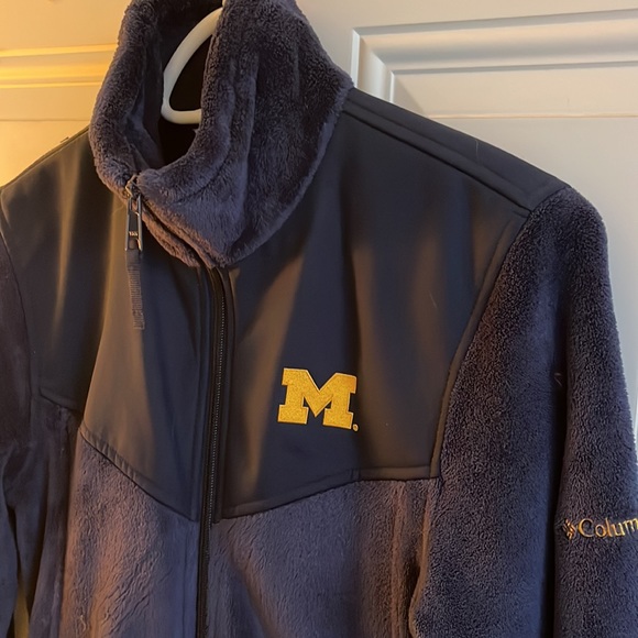 Columbia University of Michigan Women’s Fleece Jacket EUC - Picture 2 of 8